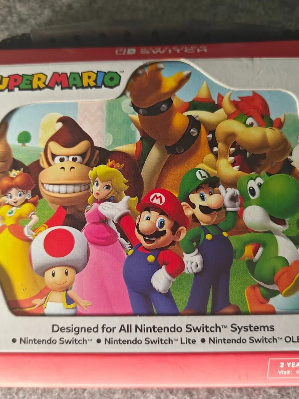 Nintendo Switch Super Mario Deluxe Travel Case Fits All Models NEW
